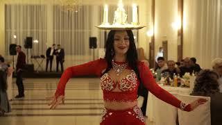 Восточные танцы в Белгороде. Елена Сазонова - танец с подносом и свечами. Bellydance.