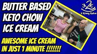 Keto Ice cream in just 1 minute, with Butter.  (no HWC) | Blender Ice Cream | Keto Chow Ice cream