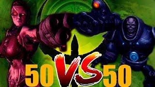 50 Iron Maidens vs 50 Gladiators - QUAKE 4 Monster Infighting