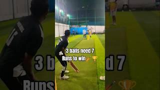 7 Runs In 3 balls #cricketshorts #cricket #nightcricket
