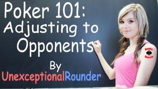 Texas Holdem Poker Strategy -  Adjusting to Opponents Lesson - Online Hold em Poker Coaching