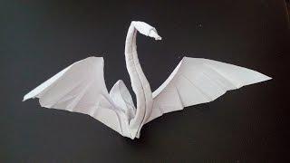 Оригами из бумаги лебедь, origami Swan (Hoàng Tiến Quyết)