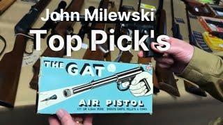 John Mileweski picks out his favourite Vintage Airguns HW45 Makarov Air pistol Webley Service rifle