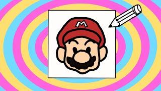 HOW TO DRAW SUPER MARIO | Draw Flicks