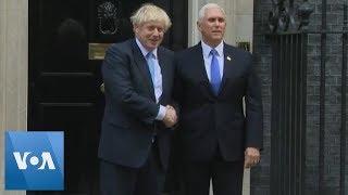 British PM Boris Johnson Welcomes U.S. VP Mike Pence to 10 Downing Street