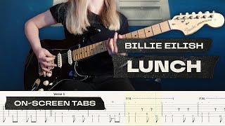 Billie Eilish - LUNCH | Guitar cover w/play-along tabs + download