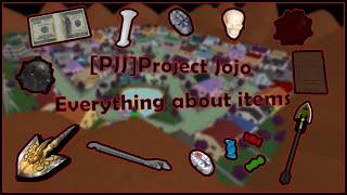 [Project Jojo/PJJ] Everything about items | Guide | PJJ - ROBLOX