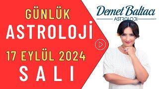 Bugün 17 Eylül 2024 Salı, Günlük Burç Yorumu. Astrolog Demet Baltacı ile astroloji burçlar haber