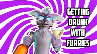 Foxxyboi gets drunk in VRchat with Furries.