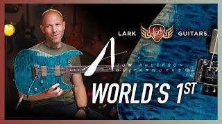 The World's First Deep Bora Bora Blue In-Distress Anderson - Here at Lark Guitars