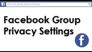 How to change Facebook Group privacy settings