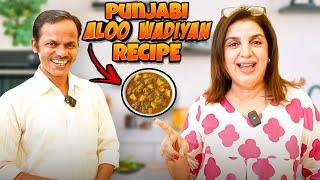 Spicy Amritsari Aloo Wadiyan Recipe | @FarahKhanK