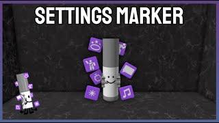 How to find the "Settings" Marker |ROBLOX FIND THE MARKERS