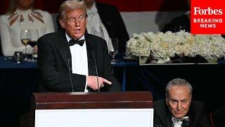 FULL REMARKS: Trump Goes Scorched Earth On Harris, Schumer In Merciless 2024 Al Smith Dinner Speech