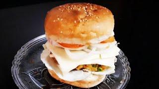 Veggie Burger | Aloo Tikki Burger Recipe | The Shalini's kitchen