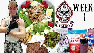 75 HARD WEEK 1| MEDITERRANEAN DIET| NICOLE BURGESS BUILD MUSCLE