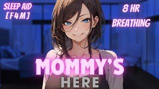 [F4M] Mommy girlfriend soothes you back to sleep [ASMR-ROLEPLAY] [Sleep aid] [Breathing 8hr version]