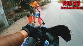 Yamaha R15 V3 movistar live Road Accident Bangladesh | V3 accident