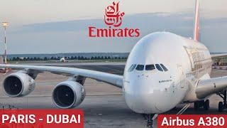 EMIRATES | Paris  - Dubai  | Flying in ECONOMY CLASS with an Airbus A380-800