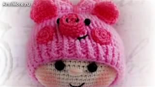 Амигуруми: схема Пупса в костюме свинки. Игрушки вязаные крючком - Free crochet patterns.