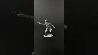 Army men painting, WW2 German Officer