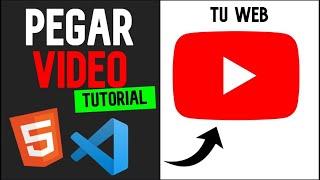 como Pegar un VIDEO en HTML - Visual Studio Code