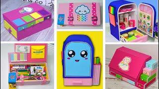 Amazing ideas for cardboard organizers and pencil cases // diy crafts