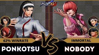 KOF XV️PONKOTSU (Kyo/Chizuru/Iori) vs NOBODY (Shermie/Shingo/Clark)️Replay Match - 03/25