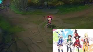 Battle Academia Ezreal Skin Dance KonnoSuba - League of Legends