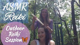 ASMR REIKI: Outdoor Reiki Session with Background Wind Chimes & Nature Noises