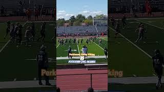 Pottstown (JYA) Jaguars Kick Return For A Touchdown Against Perkiomen Valley Viking. #youthfootball