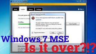 The end of Microsoft Security Essentials on Windows 7?