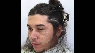 MAN BUN WITH LOW TAPER ICE PICKS