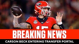 BREAKING: Georgia QB Carson Beck Entering Transfer Portal