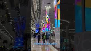 NEW Wall mounted LED Screen in Dubai airport #nseled #nseledcloud #nseledeurope