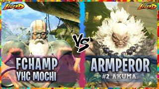 SF6 ▰ Dhalsim ( Fchampryan + YHC Mochi ) Vs. Akuma ( Armperor )『 Street Fighter 6 』