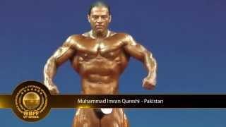 Muhammad imran qureshi Pakistani Bodybuilder posing routine on 2014 Mr Asia