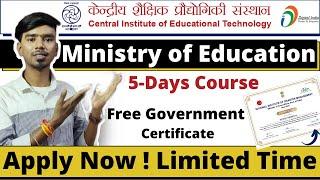 Ministry of Education 5-Days Free Course | Free Government Certificate