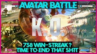 [SF6 Avatar Battle] Ending NA0002's Finest The Last Ronin's 738 Win-Streak