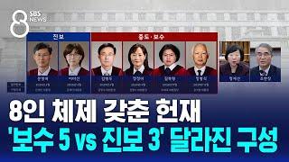 8인 체제 갖춘 헌재…'보수 5 vs 진보 3' 달라진 구성 / SBS 특집 8뉴스