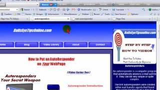 How to Put a FREE Autoresponder form on a Web Page using freeautobot.com