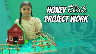 మా Honey project work చేసింది  friends || ఎట్లుందో comment చేయండి || nenu mi ammulu new video
