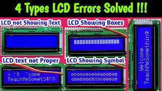 16x2 LCD Not Working || 16x2 LCD Not Showing Text || 16x2 LCD Not Displaying Text || LCD Error Fixed