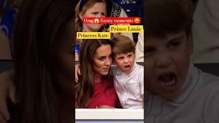 Princess Kate and Prince Louis funny moments at platinum jubilee pageant #shorts #katemiddleton
