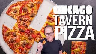 THE CHICAGO PIZZA THAT DESTROYS DEEP DISH (THIN, CRISPY & DELICIOUS!) | SAM THE COOKING GUY