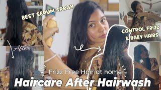 Hairspray For FrizzFree Hair At Home || My Post Haircare Routines || Hairpure Hair Shine Spray