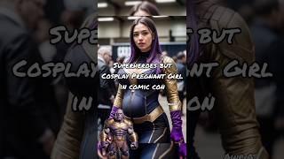 Superheroes But Cosplay Pregnant Girl in Comic Con #comiccon #pregnant #pregnancy #superheroes