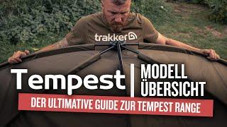 Übersicht Tempest Range 2022 & 2023 | Bivvies und Brollies zum Karpfenangeln | Angelzelt