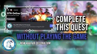 Complete The GTA Online Discord Quest WITHOUT Playing The Game + New FREE Avatar Decoration