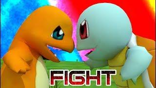 SQUIRTLE VS CHARMANDER ¡EPIC FIGHT!